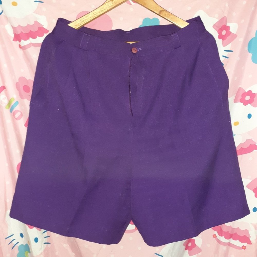 Royal Purple Vintage High Waisted Shorts (14)
